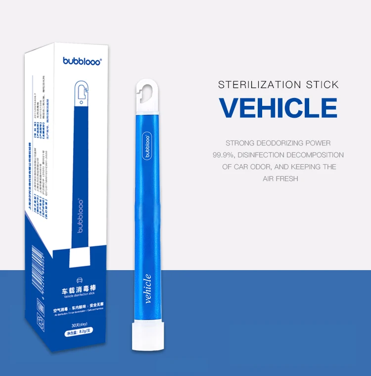 001-1 BUBBLOOO chlorine dioxide ClO2 stick sterilization for car air