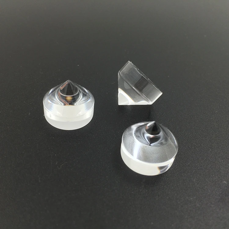 Approved manufacturer AR coated conical fused quartz prism