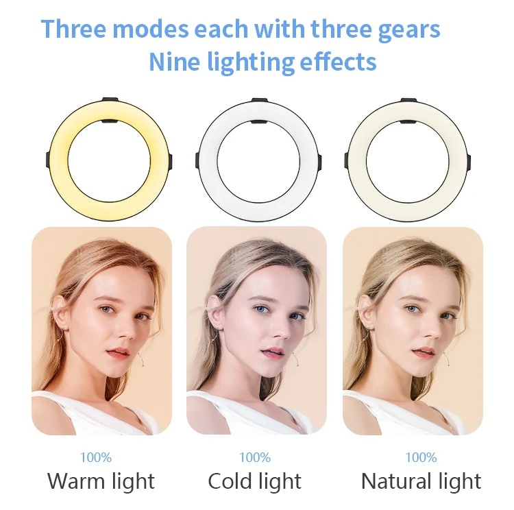 
Round USB Factory price Phone Live Video Make up Selfie Fill Lamp Tik tok Light 10 inch ring light 