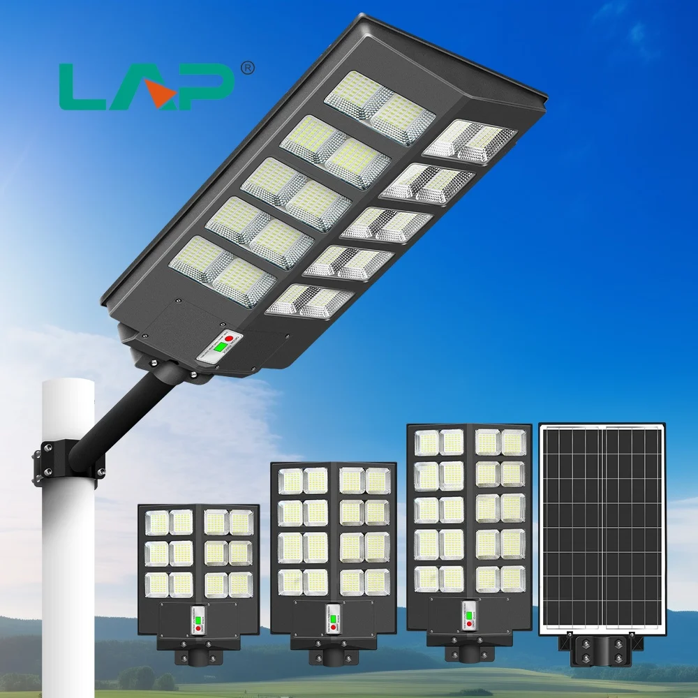 LAP Bright Photovoltaic Parking Lot Outdoor 600W 800W 1000W Led Long-life Span Solar Street Lights Outdoor