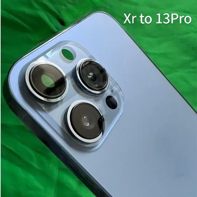 Высококачественный задний корпус для iPhone Xr конвертирует в 13 Pro xr Upgrade 14Pro xr Like 13 Pro задний стеклянный корпус с логотипом