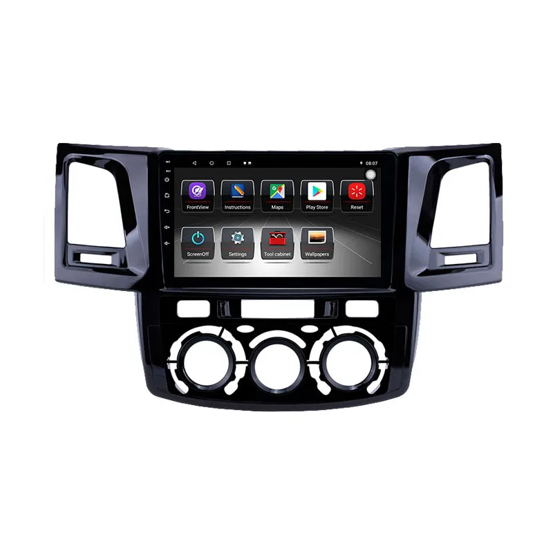 Android 9 Car Radio For Toyota Fortuner Hilux 2007 -2015 with Multimedia Video Gps Navigation Car DVD Player