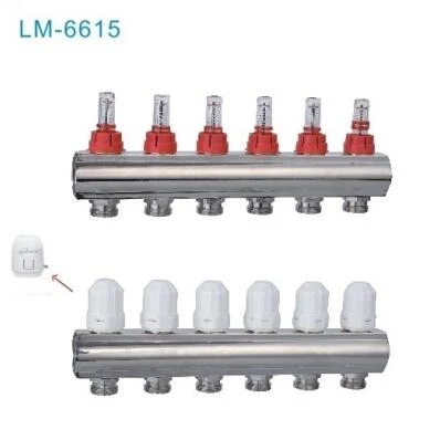 China manufacturer for brass manifolds with flowmeter