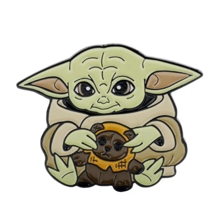 Custom Logo Hot Selling Metal Star Badge Wars Kids Gift Lapel Pins Mandalorian Mens Brooch Personality Many Colors Cute Pin