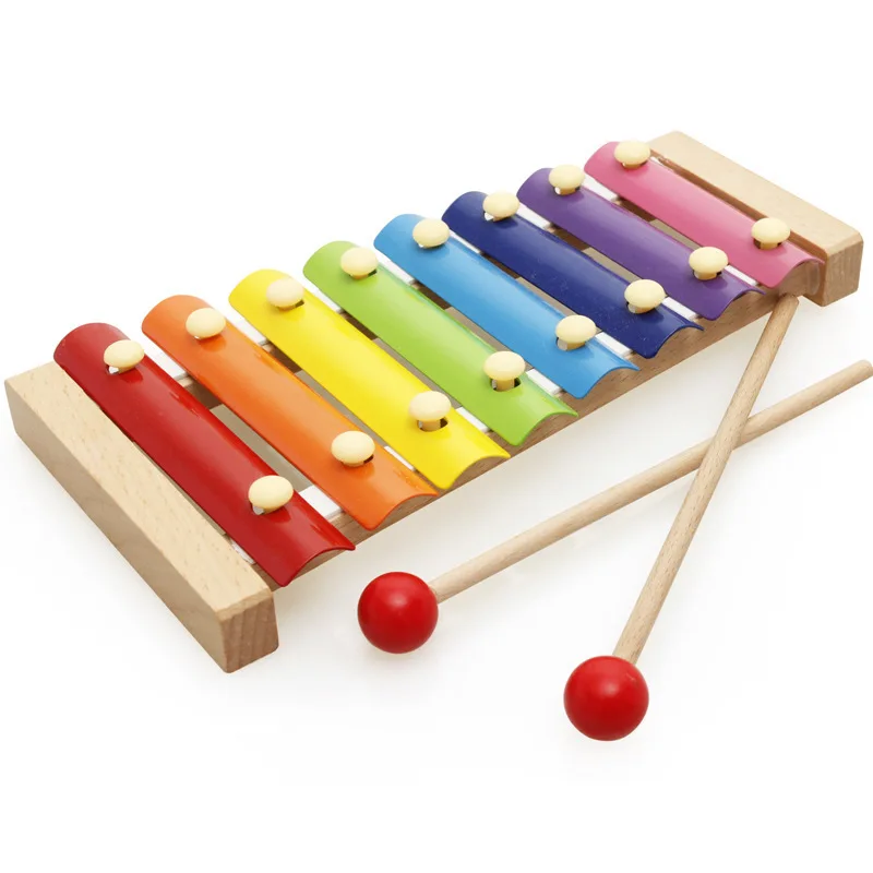 Hot Selling Early Educational Toys for Kids Wooden Musical Instruments Wooden Toy Xylophone