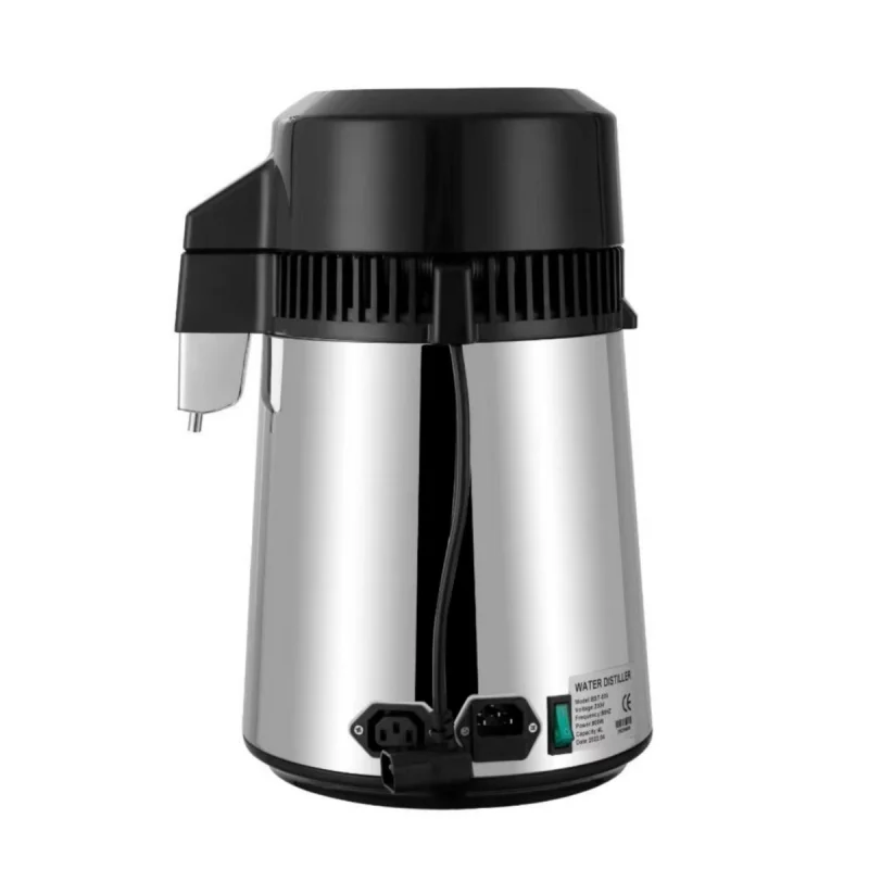 Household electric water distiller medical distilled water generator 4L stainless steel dental water distillation unit