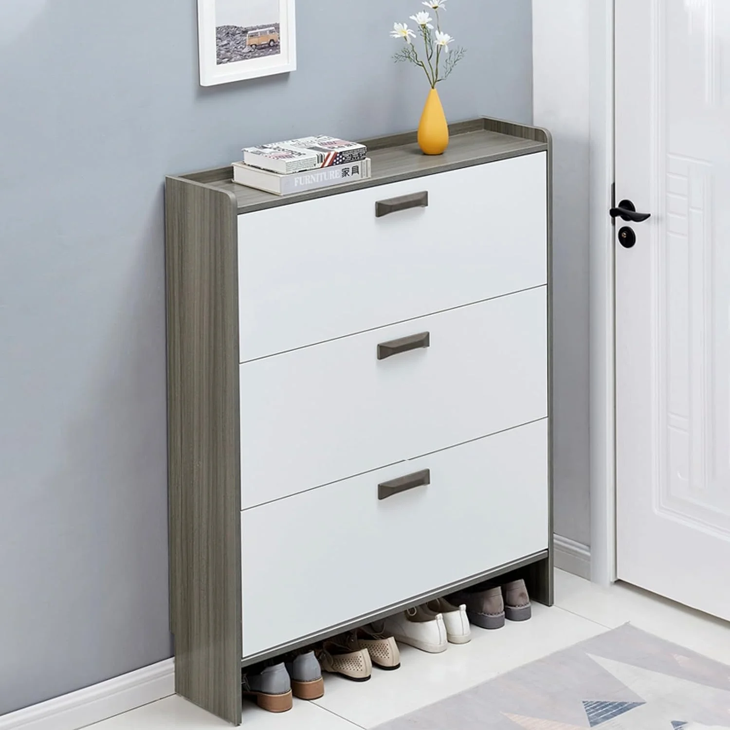 Furniture Household Appliances Shoe Rack Organizer Storage Organization Modern Easy to Install Home Living Room Furniture Home