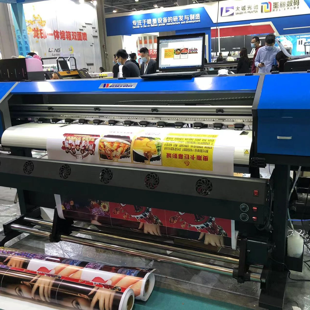 Экосольвентный принтер Guangzhou Worldcolor 1,6 m с двумя головками i3200 E1