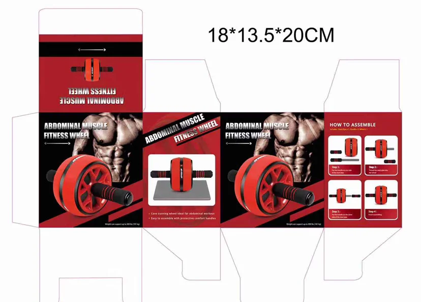 Abdominal Roll Smart Ab Wheel 3 in1 ab Fitness Exercise Wheel Rolling Kit abdominal Rolier Pro With Resistant Tube