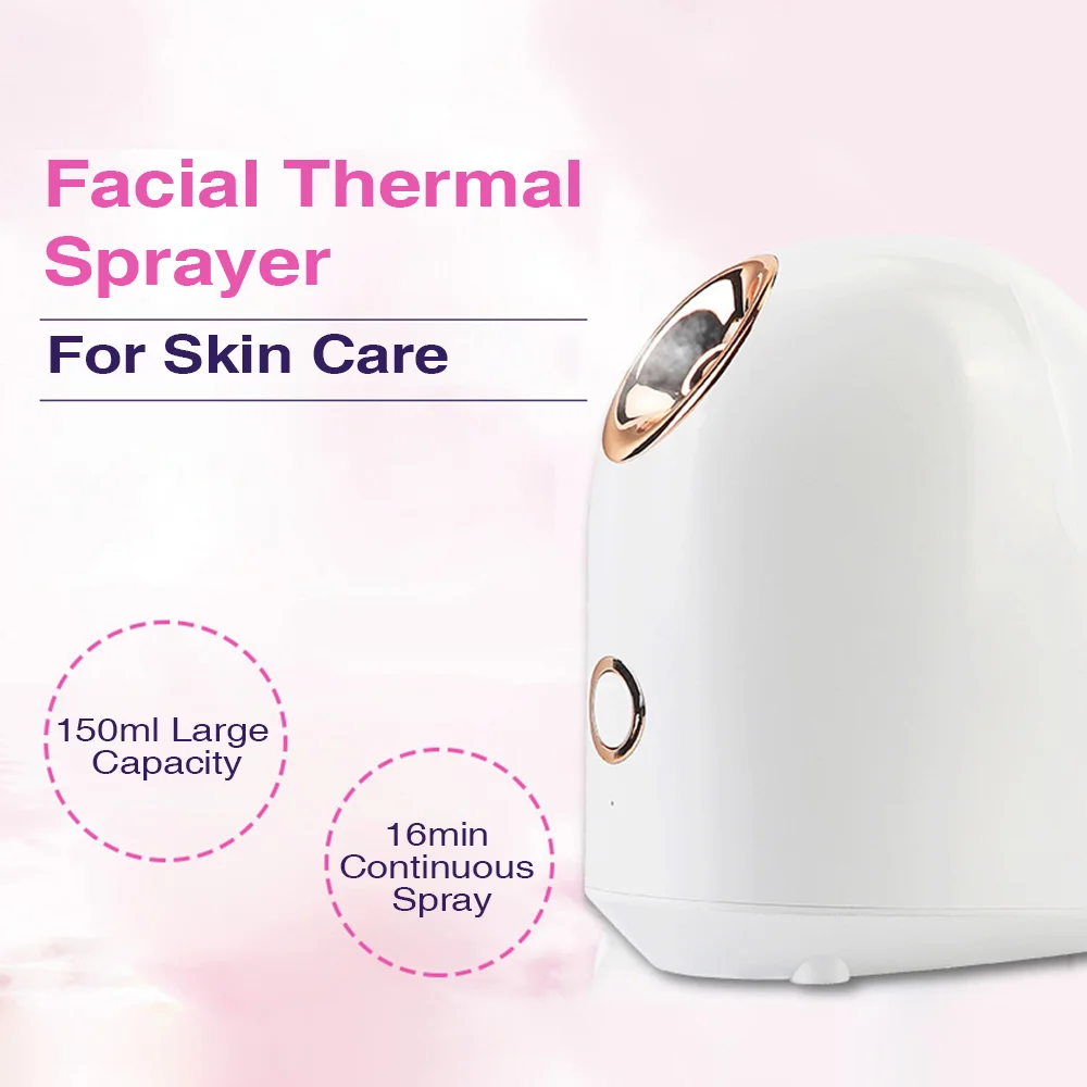 Facial Steamer Nano Ionic Hot Mist Face Steamer Home Sauna SPA Face Humidifier Atomizer for Women Men Moisturizing Unclogs Pores