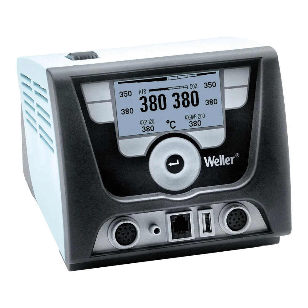 WELLER WXA2010 Высокая мощность 255 Вт интеллектуальная передовая станция комплект включает в себя WXHAP200 паяльник горячего воздуха
