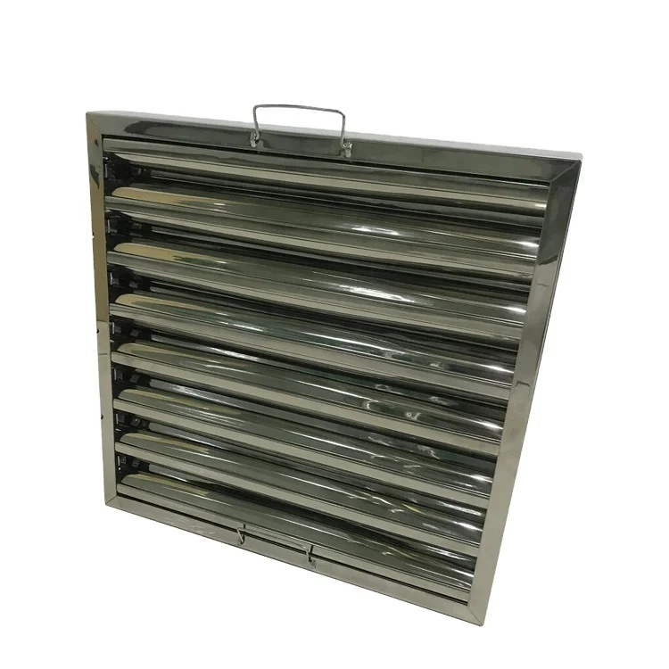 kitchen exhaust hoods stainless steel baffle grease filter