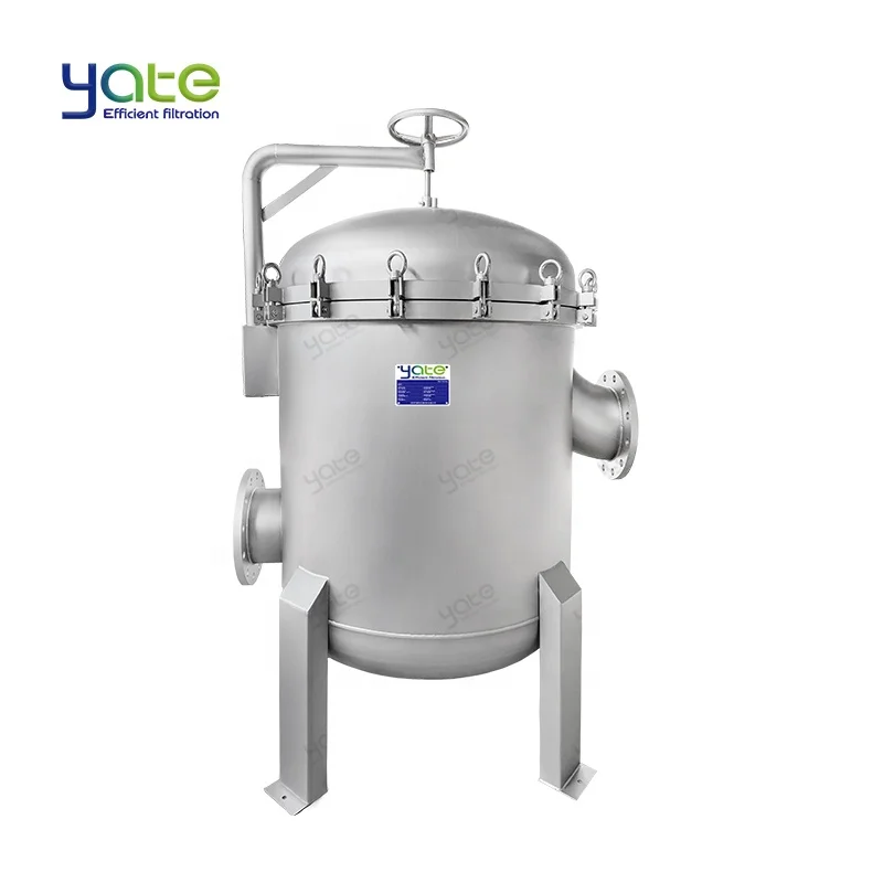 Weak acid solution filter inside sprayed with PTFE Polytetrafluoroethylene  stainless steel 316 Single Multi Bag Filter Housing