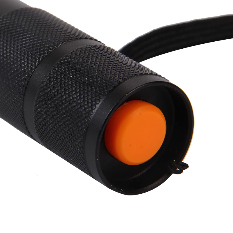 
New Arrival Aluminum And Rubber Black Led Flashlight From China 