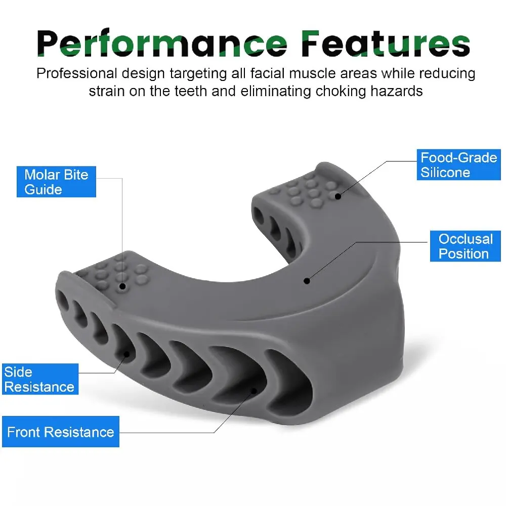 Portable Define Jawline Facial Exercise Chew Tool Face Fitness Jaw Ball Silicone Jaw mouth sport Ball exerciser jaw