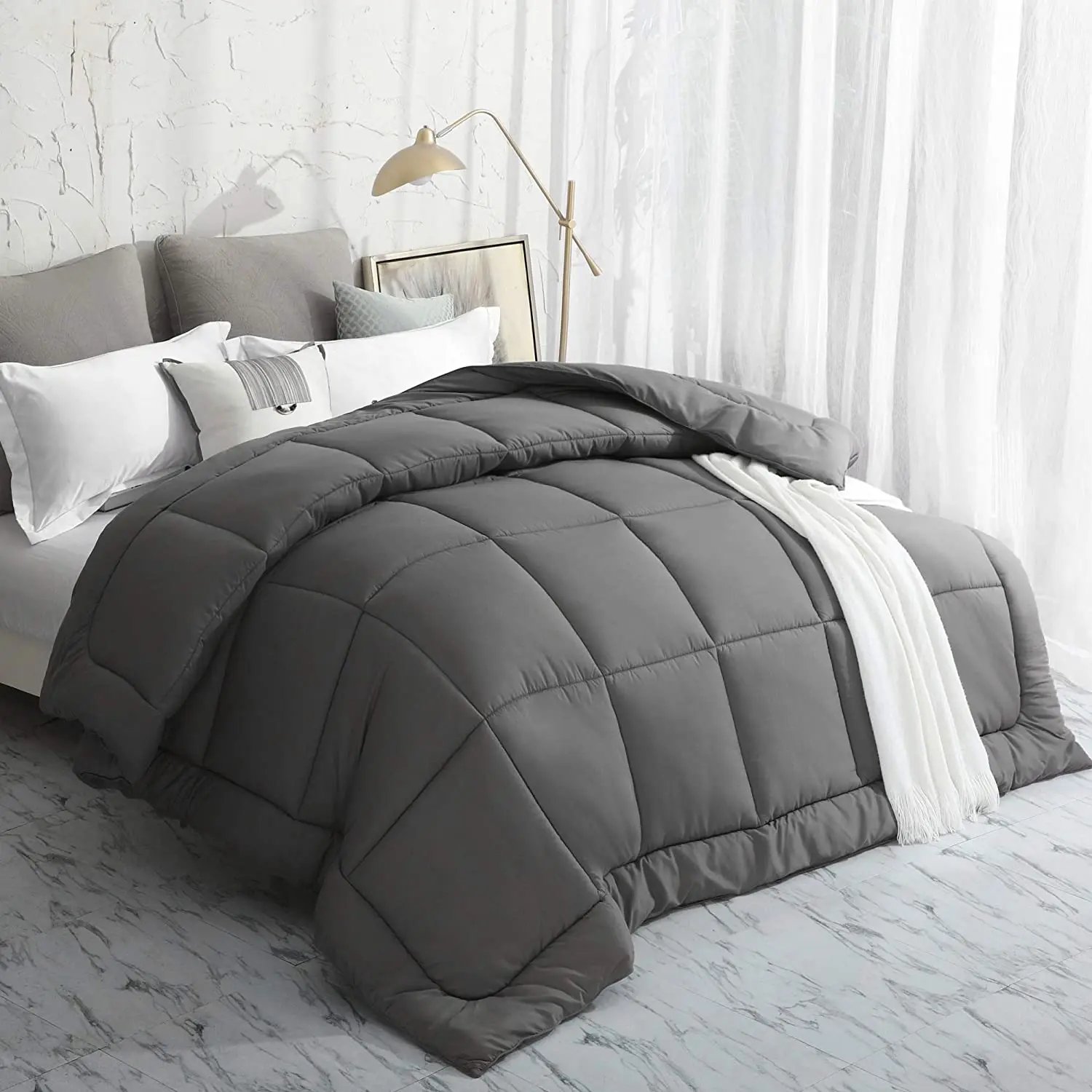 All Season Winter Cool Soft Quilted Down Alternative Duvet Insert with Corner Tabs and Luxury Hotel Duvet Manufacturer