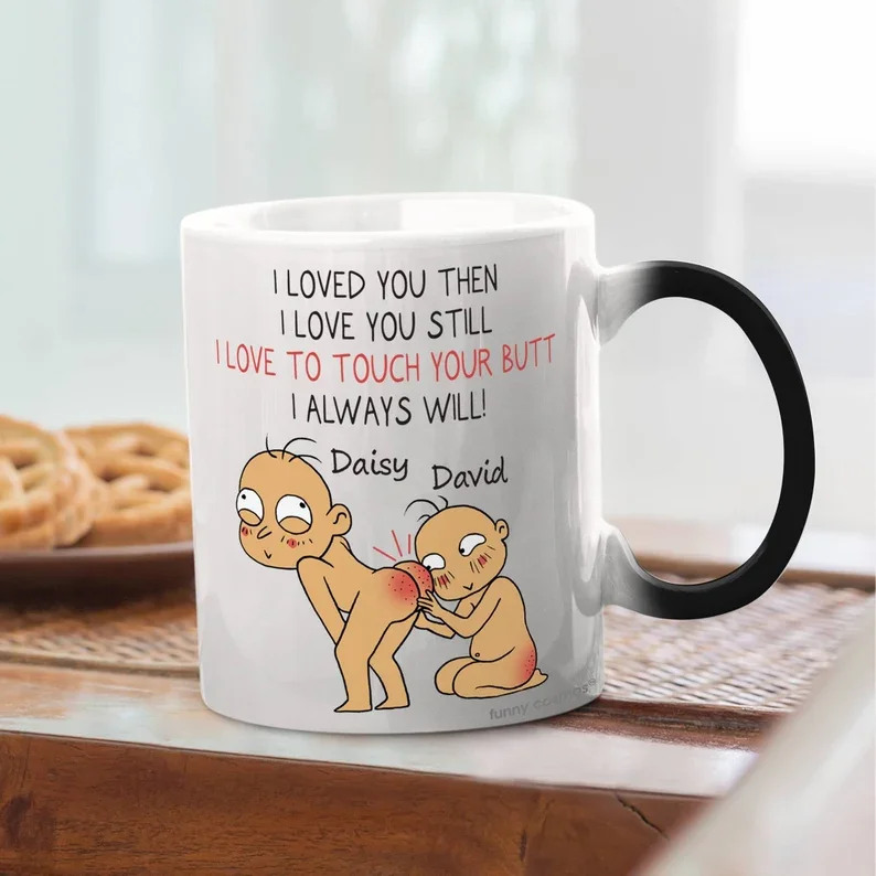 11oz Funny Style Heat Sensitive Color Changing Ceramic Coffee Mug