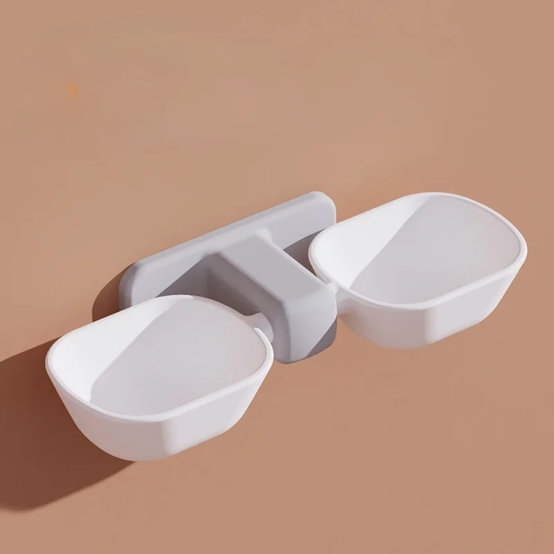 Dog Cat Bowl Wall Mounted Shelf Acrylic Wall Mounted Raised Customized Height Pet Feeder