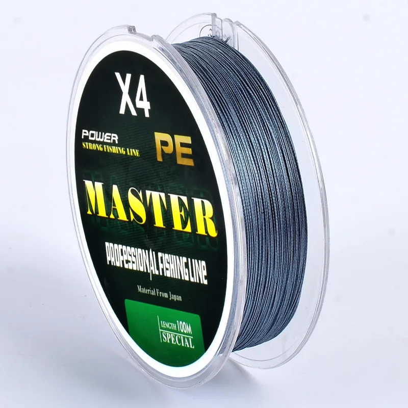 100 meter top quality sea fishing tackle Japanese 4 weaves pe braided longline fishing line