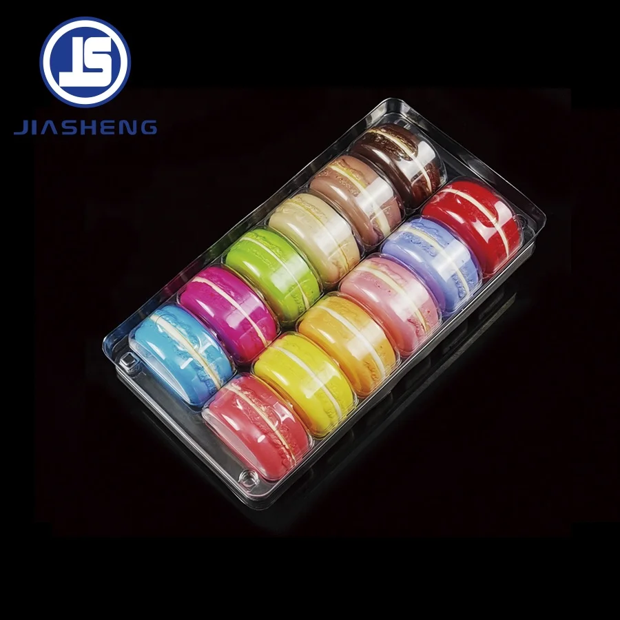 Food grade Custom Blister 6 Cavity Clear Plastic Macaron Tray for Big Macaron