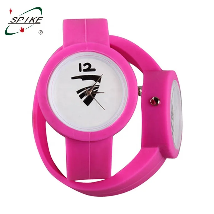 Custom silicone sports watch silicone japan movement quartz watch