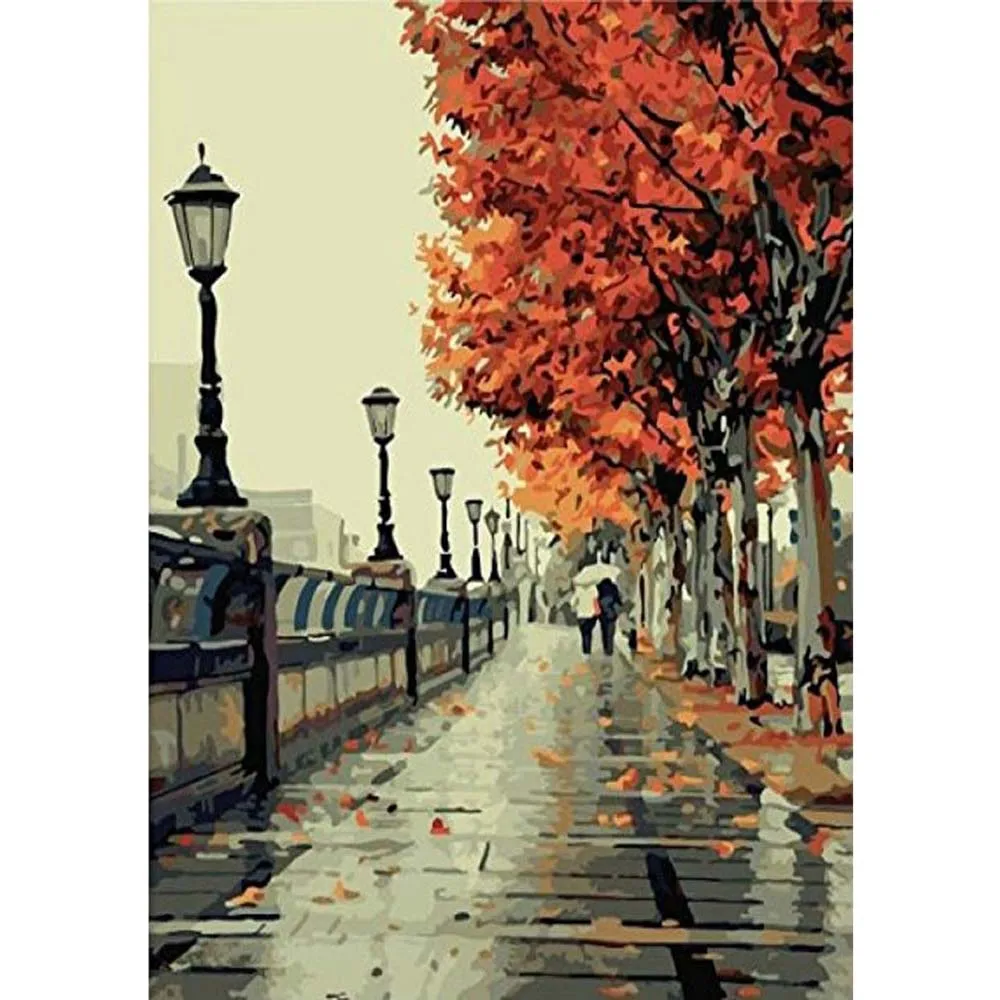 Hot sell 5D DIY Diamond Painting City Landscape Cross Embroidered Wall full drill Diamond Painting