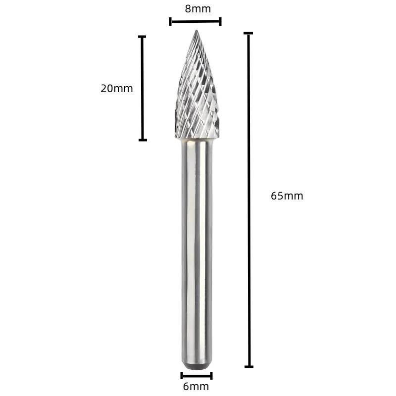 factory direct wholesale Carbide Rotary File Tool Point Burr Die Grinder Abrasive Tools Drill Milling Carving Bit Tool for Metal