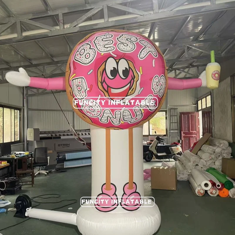3m High Air Dancer Waving Hand with LED Light Air Tube Man Inflatable Inflatable Tube Man Inflatable Donut for Advertising