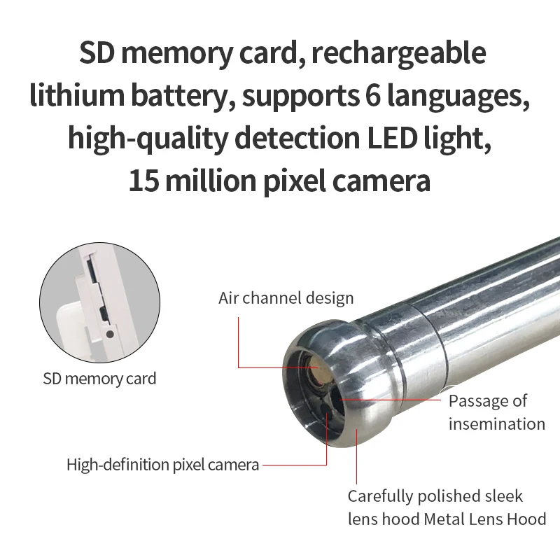 Chinese Factory Price 3.5inch Screen Canine Visual Insemination Gun Animal Artificial Insemination Gun
