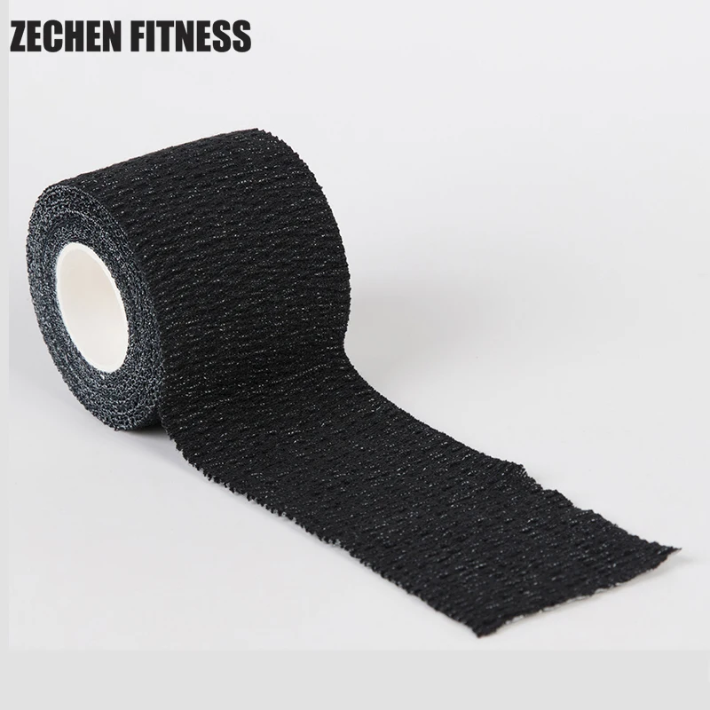 2.5cm*4.5m 5cm*4.5m 5cm*6.8m Hot Melt Glue Stretch Bandage For Sports Protection thumb Tape
