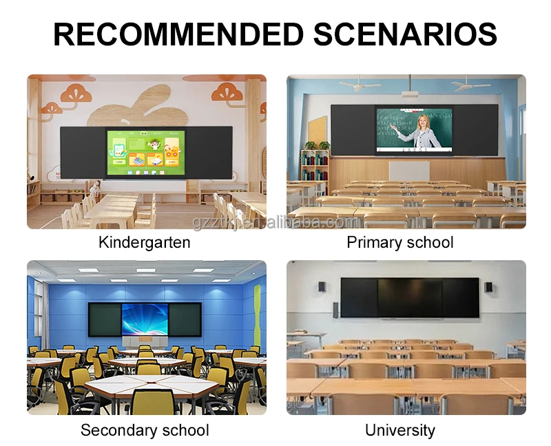 Hot Selling 75 86 Inch Multitouch All in One Android System School Classroom Teaching Smart Nano Blackboard