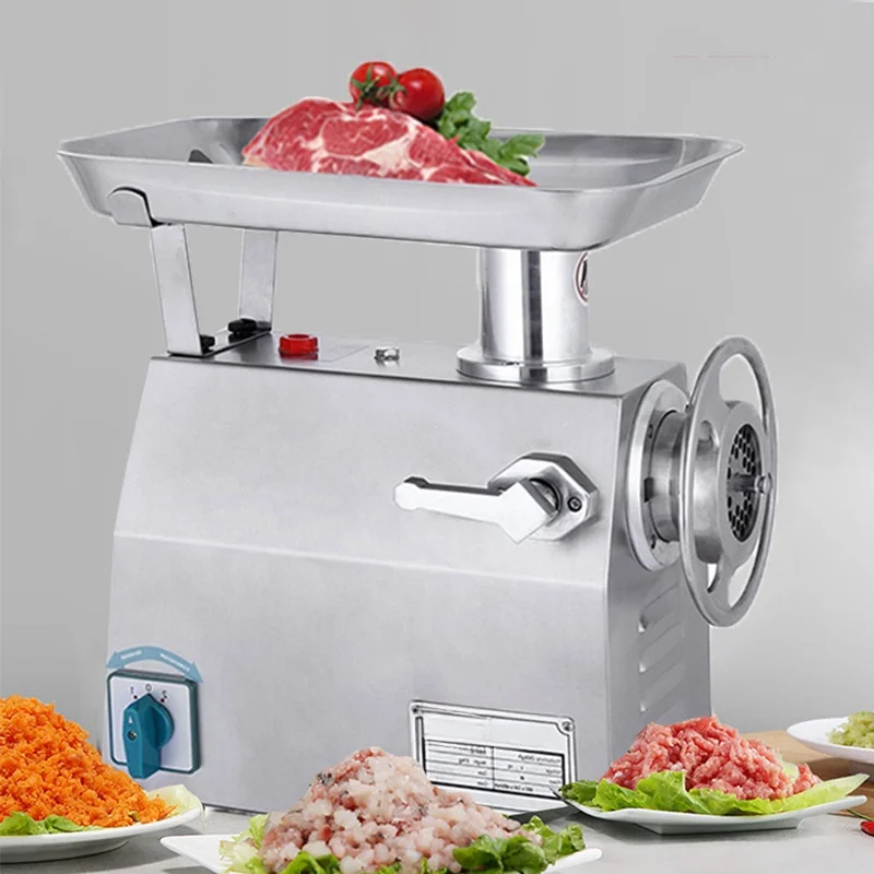 Новая электрическая мясорубка из нержавеющей стали большая емкость полный рулет говяжьей баранины свиная наполнитель для колбасы двигатель