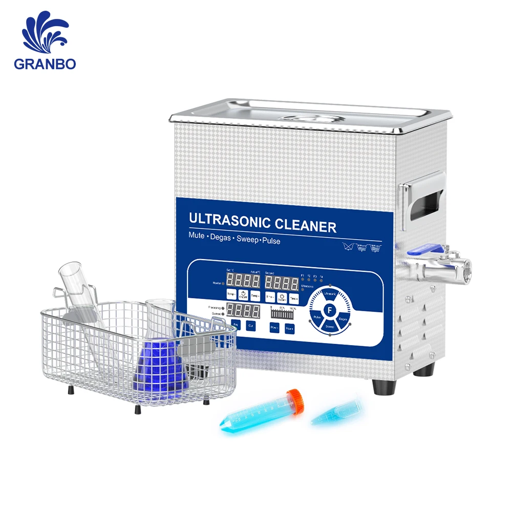 3.2L High-Frequency 80KHz 120KHz Multi frequency Silent Multi-Functional Ultrasonic Cleaner for Lab & Clinic Use