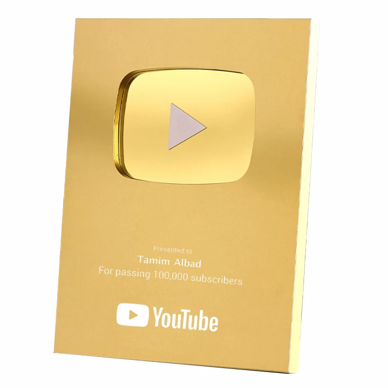2024 на заказ новые гравировальные пластины призы золотые и серебряные youtube таблички trophee сплав honor shield алмазные play button награда