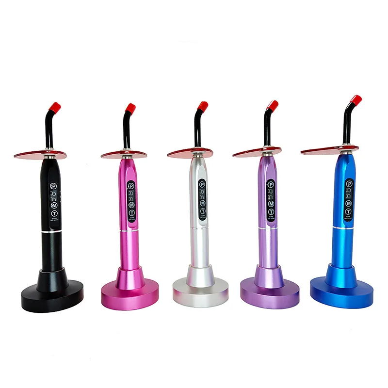 2024 Electric Light Curing Machine Aluminum Alloy Dental Whitening Adhesive Curing Device with Plastic Material