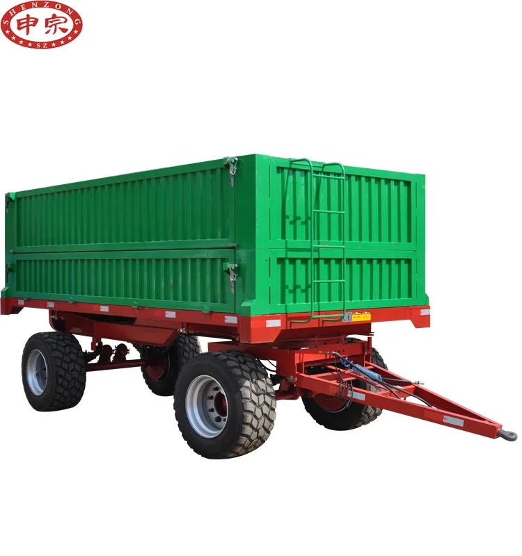 Hydraulic Tipped Farm Trailer 10 Ton Farm Tractor Tipping Trailer