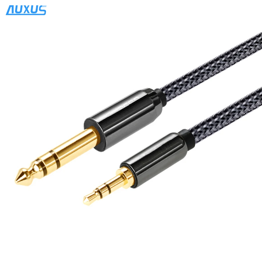 Best quality 6.5MM mono plug to 3.5MM Audio Stereo Cable