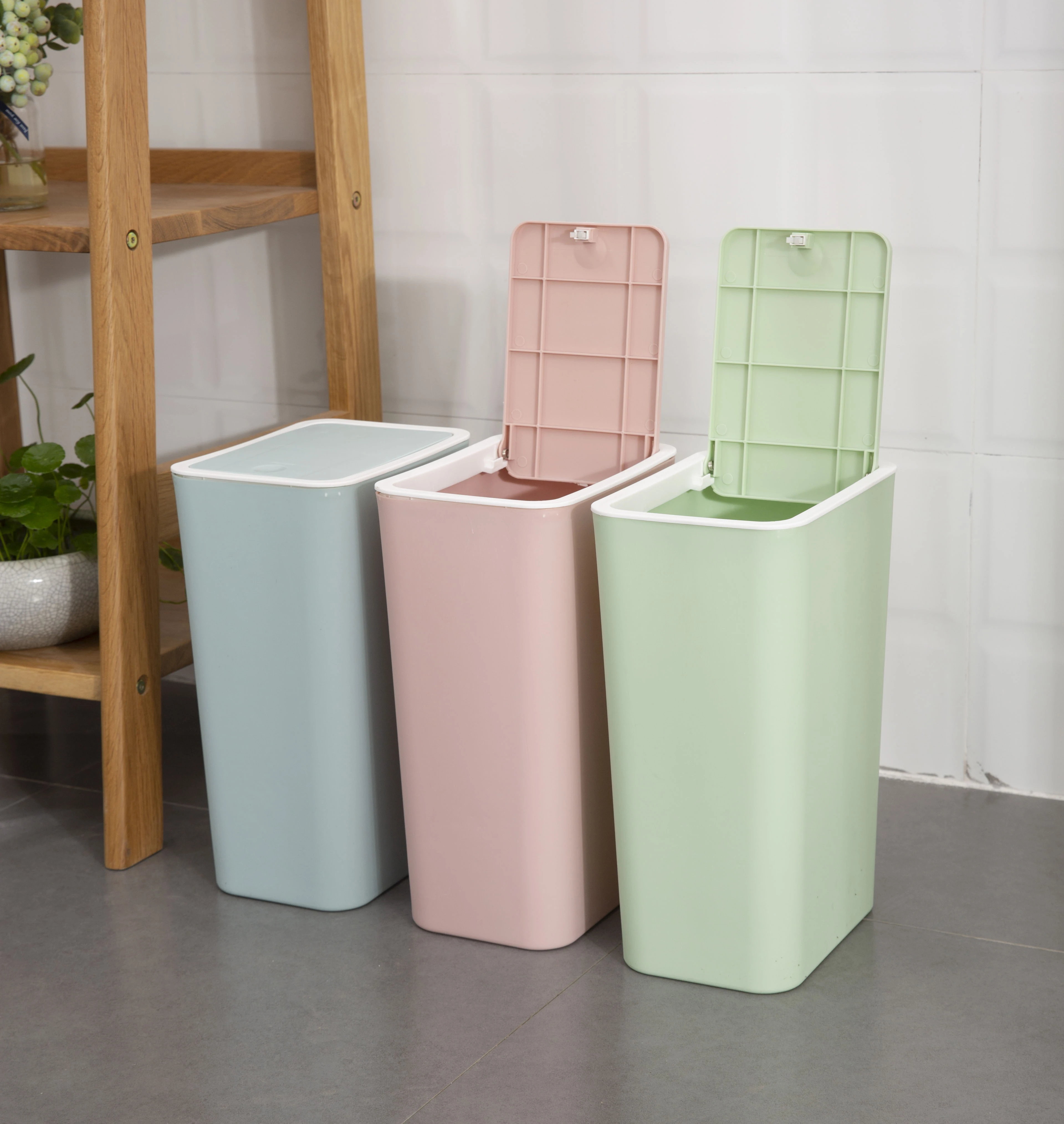 2 Compartments indoor Classified Garbage Can Recycle Bins