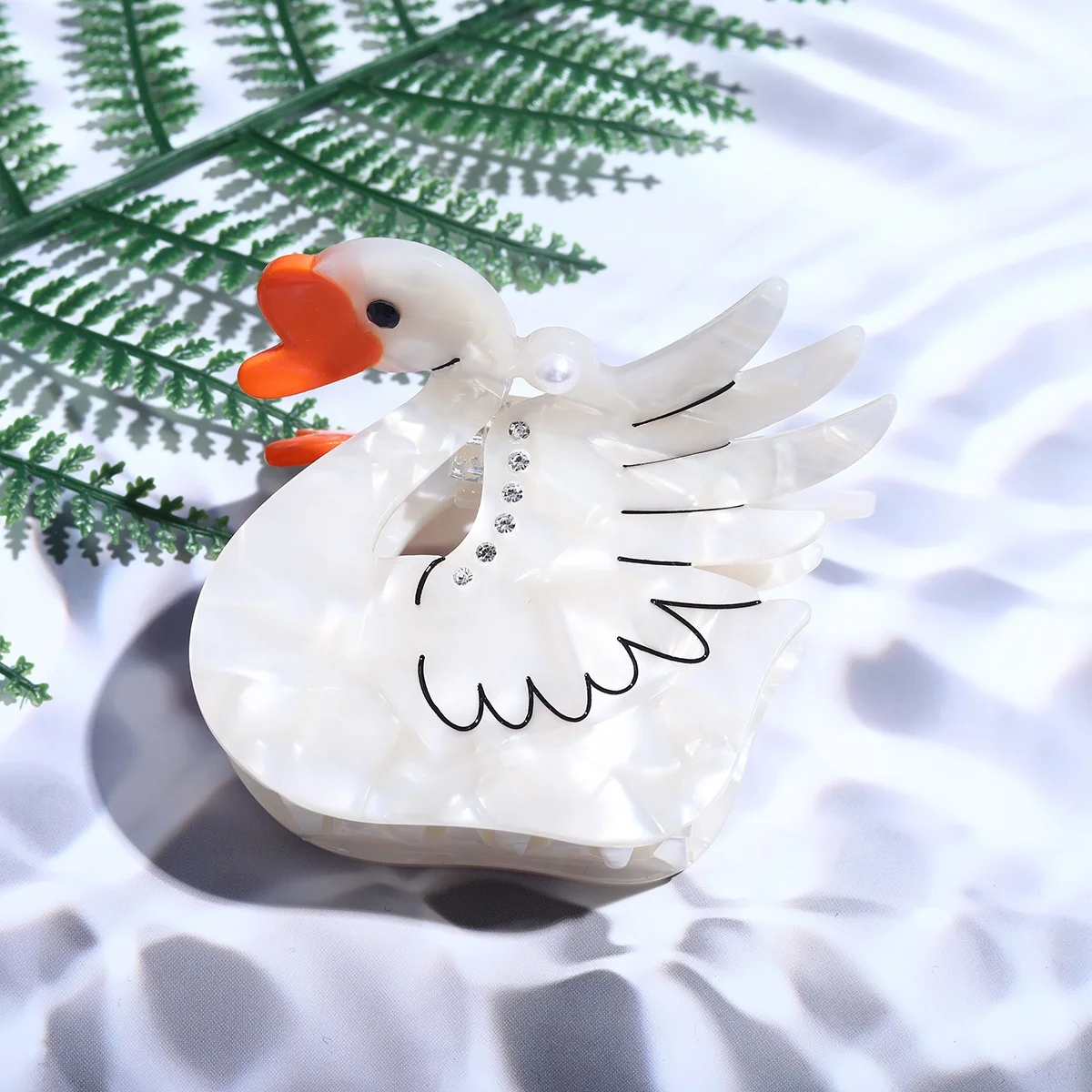 personalized fashion acetate hair claw custom shape animal hair clip claw for women