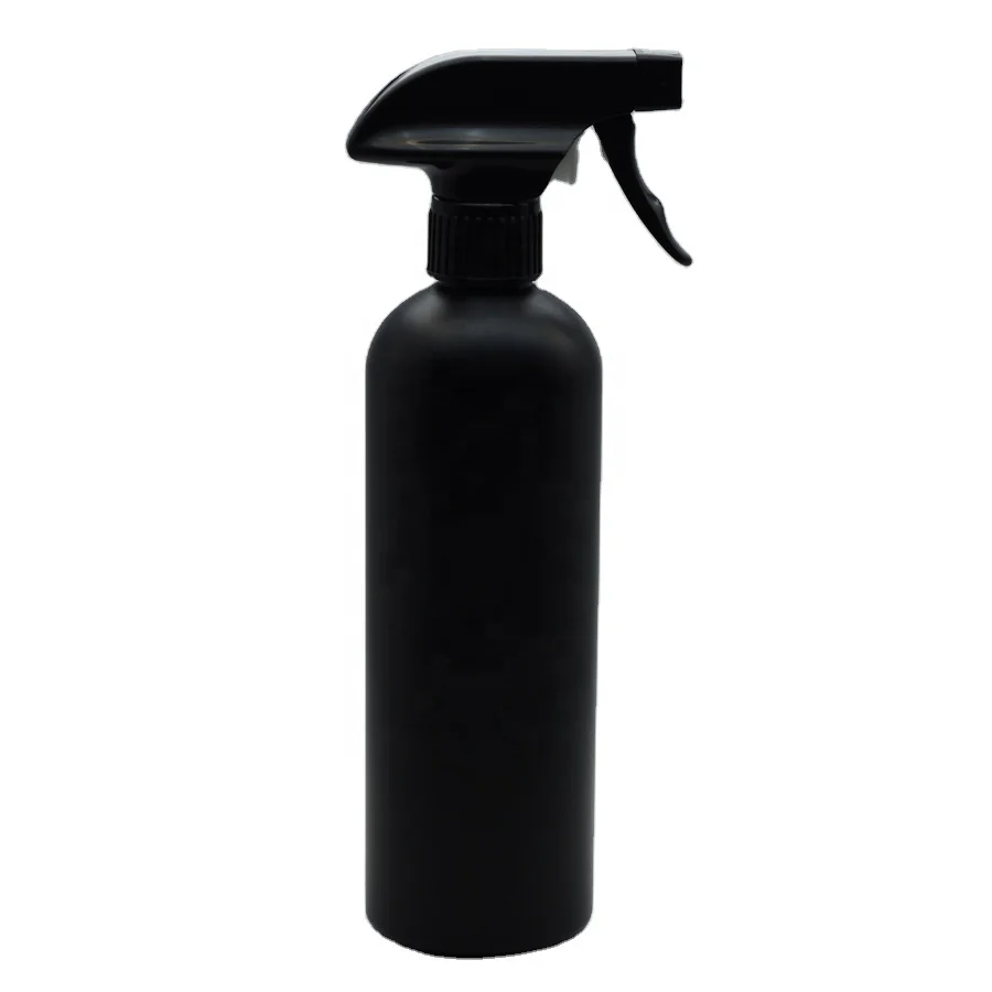 In stock 500ml Black HDPE Detergente Trigger Spray Plastic Bottles for Washing Liquid