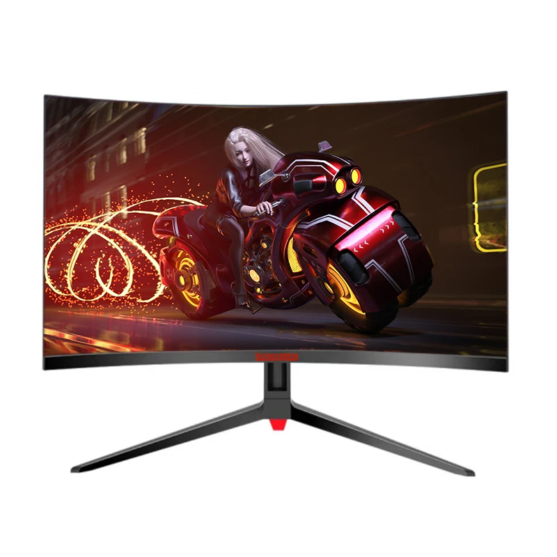 100x100mm VESA Mounting High Adjustable Arm FHD AMD Freesync DP1.2 USB HDMI2.0 R1800 Curved 1080P LED Game Monitor 144Hz 24 Inch