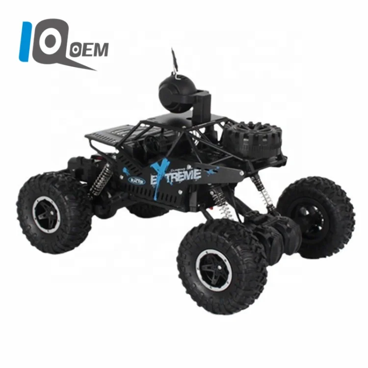 IQOEM 2.4g high-speed RC camera car WIFI FPV 1080P HD alloy off-road climbing stunt car Boy toys 1:16 Remote control car toy