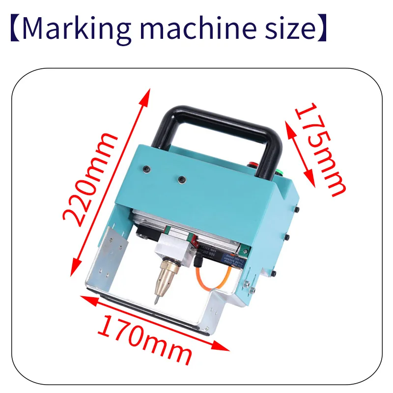 30*80mm Factory Price Handheld Steel Nameplate Vin Chassis Number Dot Peen Metal Engraving Machinery Marking Machine