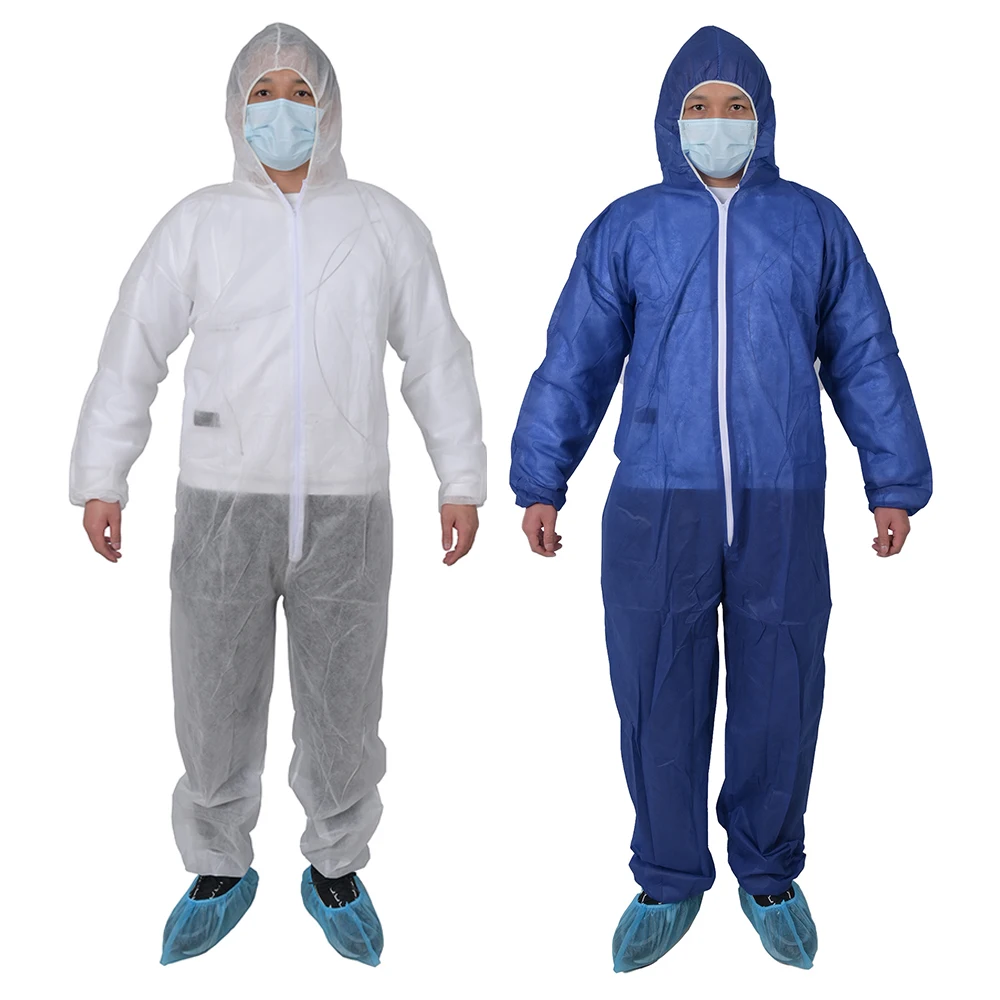 Custom Non Woven Ppe Pp Pe Safety Protection Coverall Type 5/6