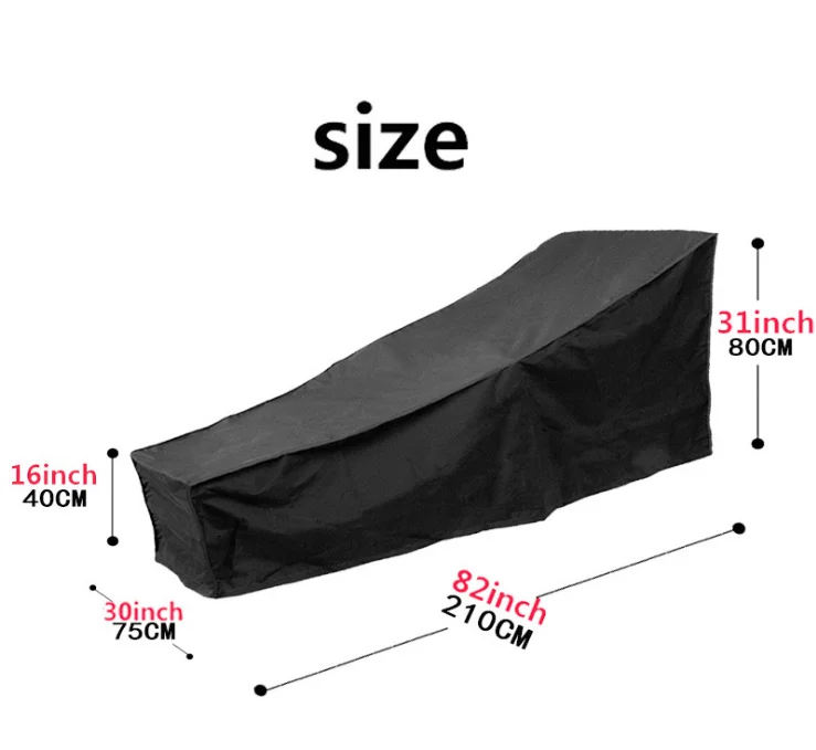 
Outdoor garden chair sun waterproof and UV proof reclining chair cover 
