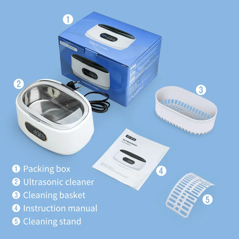 Skymen Portable 35W 660Ml Household Ultrasonic Cleaners Makeup Brushes Cleaner