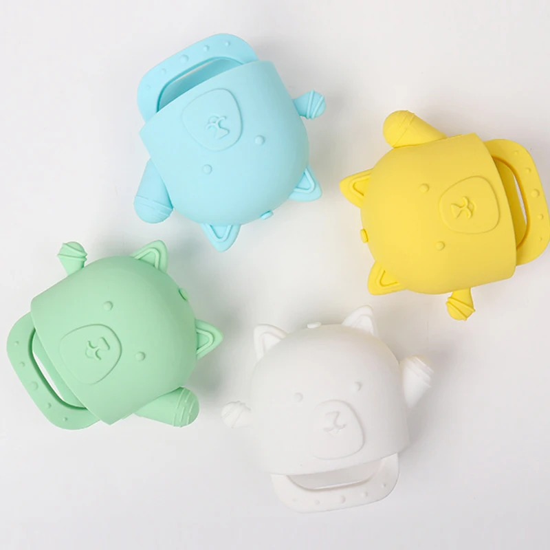Amazon Hot Sale 0-12 Kids Soft Silicone Baby Teethers Nipple Soothing Teether Chewable Toy Teething