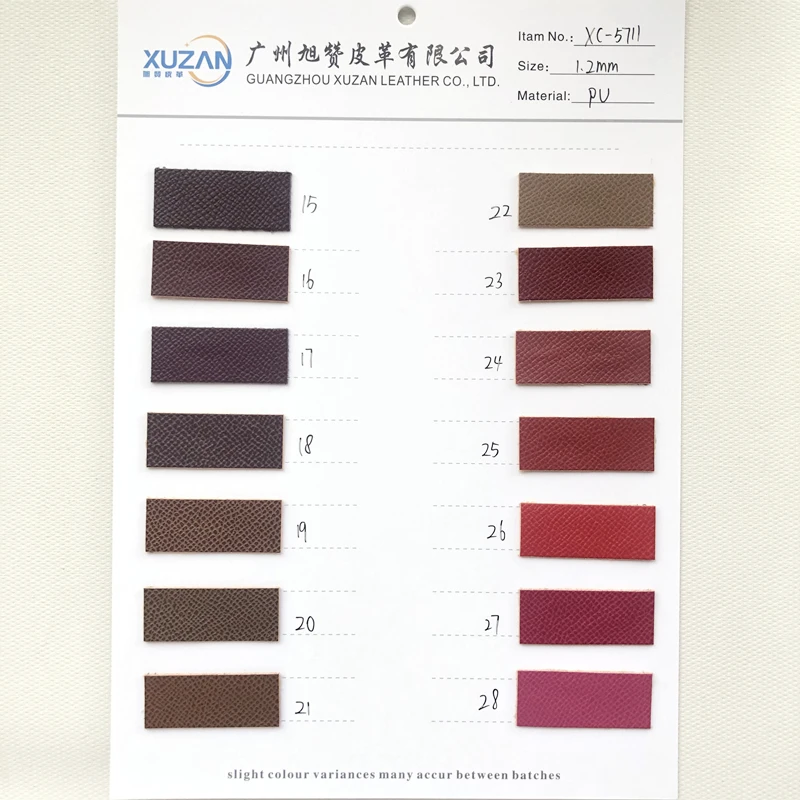 good quality 1.2mm soft hand feeling colorful colors pu  rexine artificial leather synthetic leather for bag making