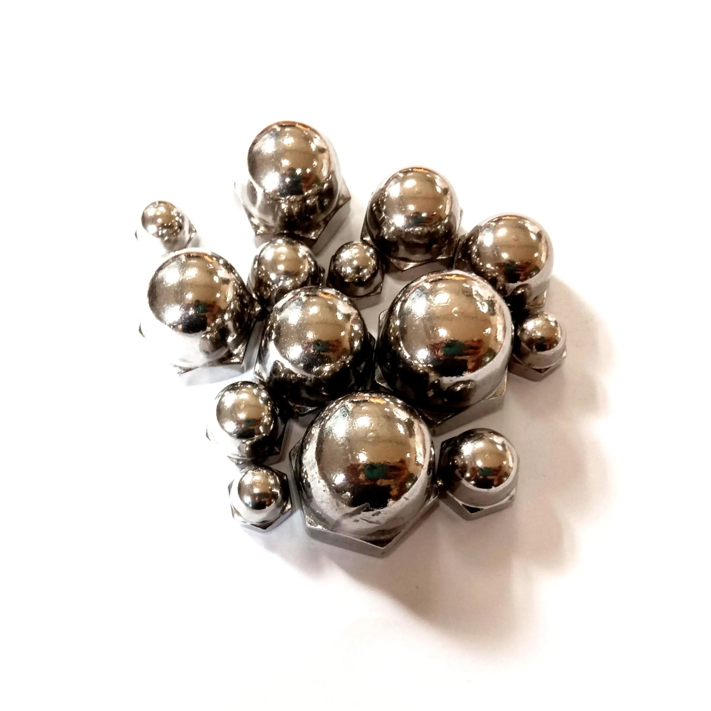Stainless Steel 304 316 Cap Nut Dome Nuts Caps Acorn End Hat Hex M16 Captive Flat 10mm Domed