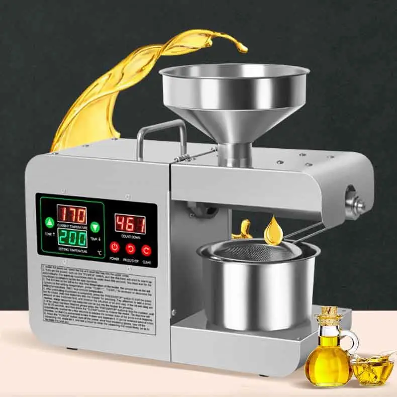 Cooking oil making sunflower seed cold oil presser sesame peanut soybean oil press machine